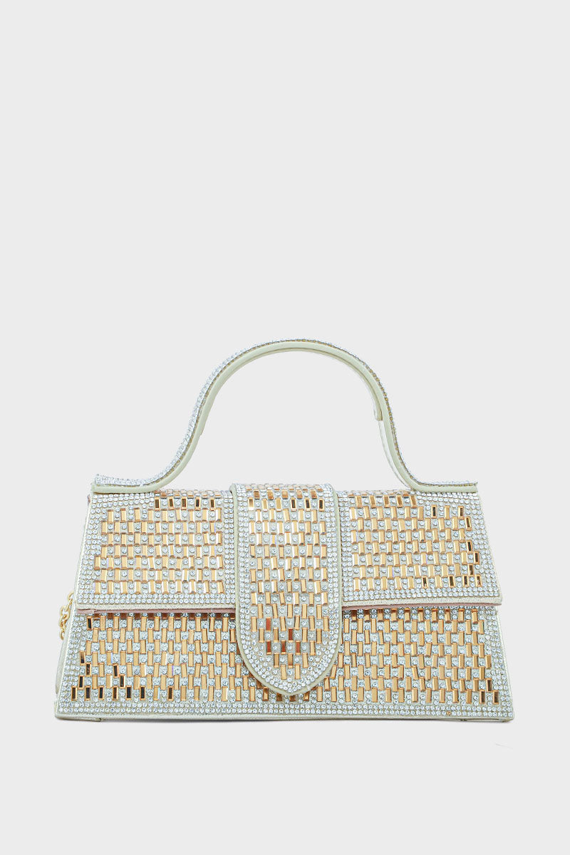 Top Handle Hand Bags BH0046-Golden