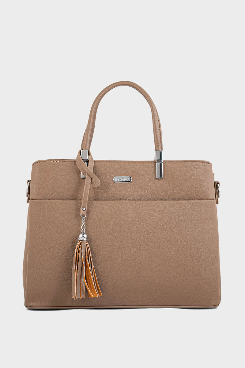 Top Handle Hand Bags BH0107-Dark Beige