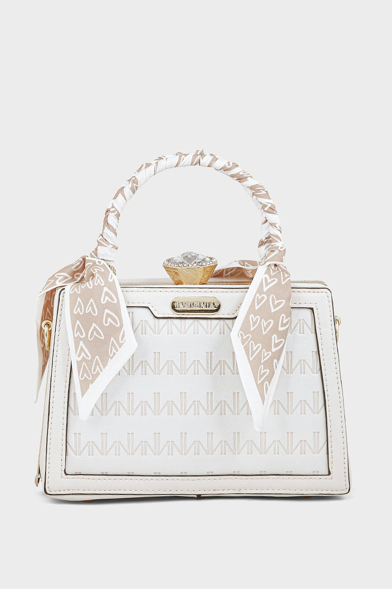 Top Handle Hand Bags BH0057-Ivory