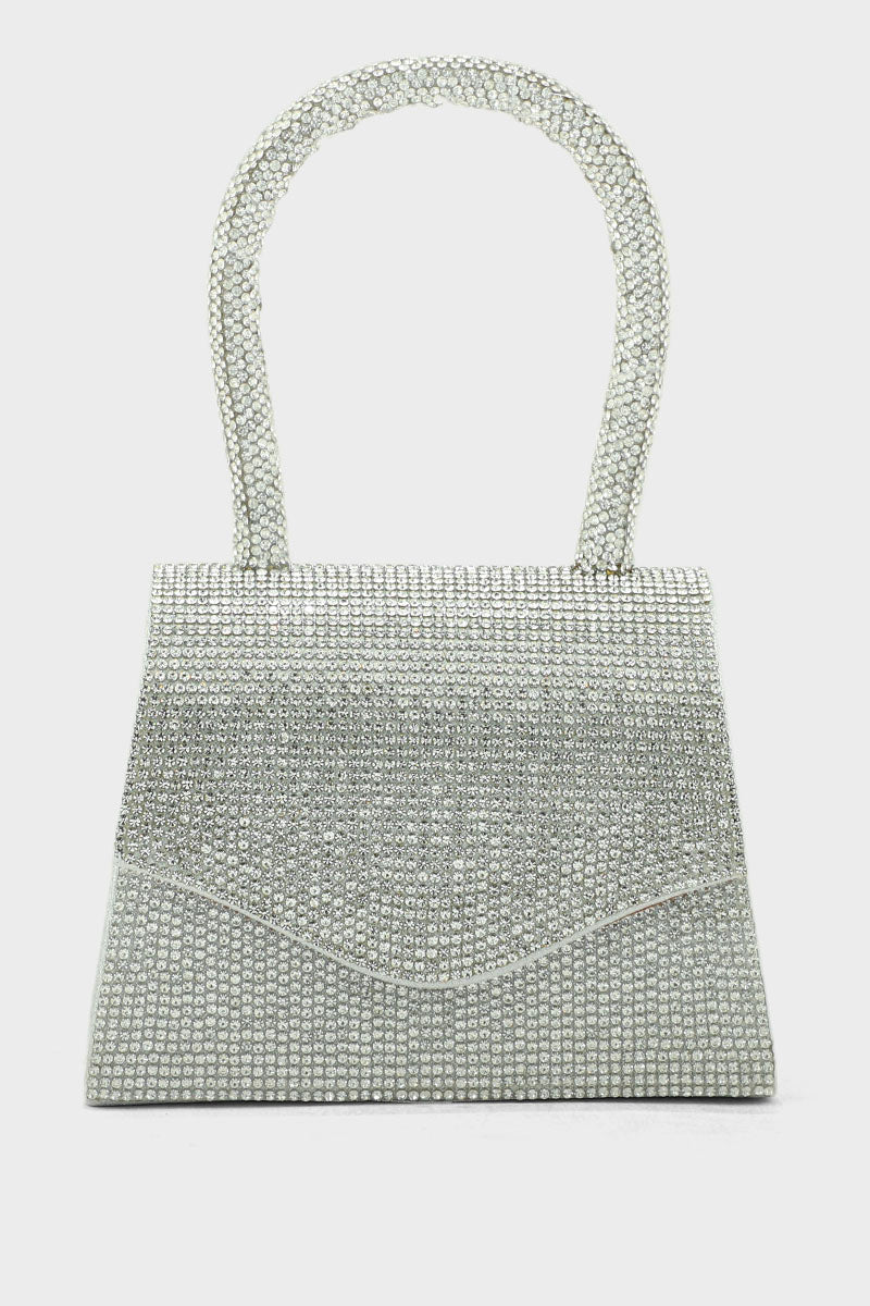 Top Handle Hand Bags BH0043-Silver