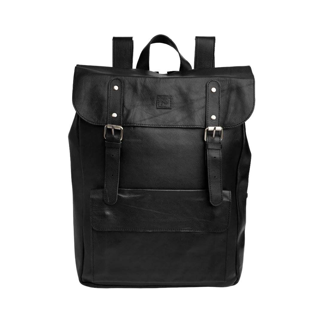 Nomad Vintage Leather Backpack- Black