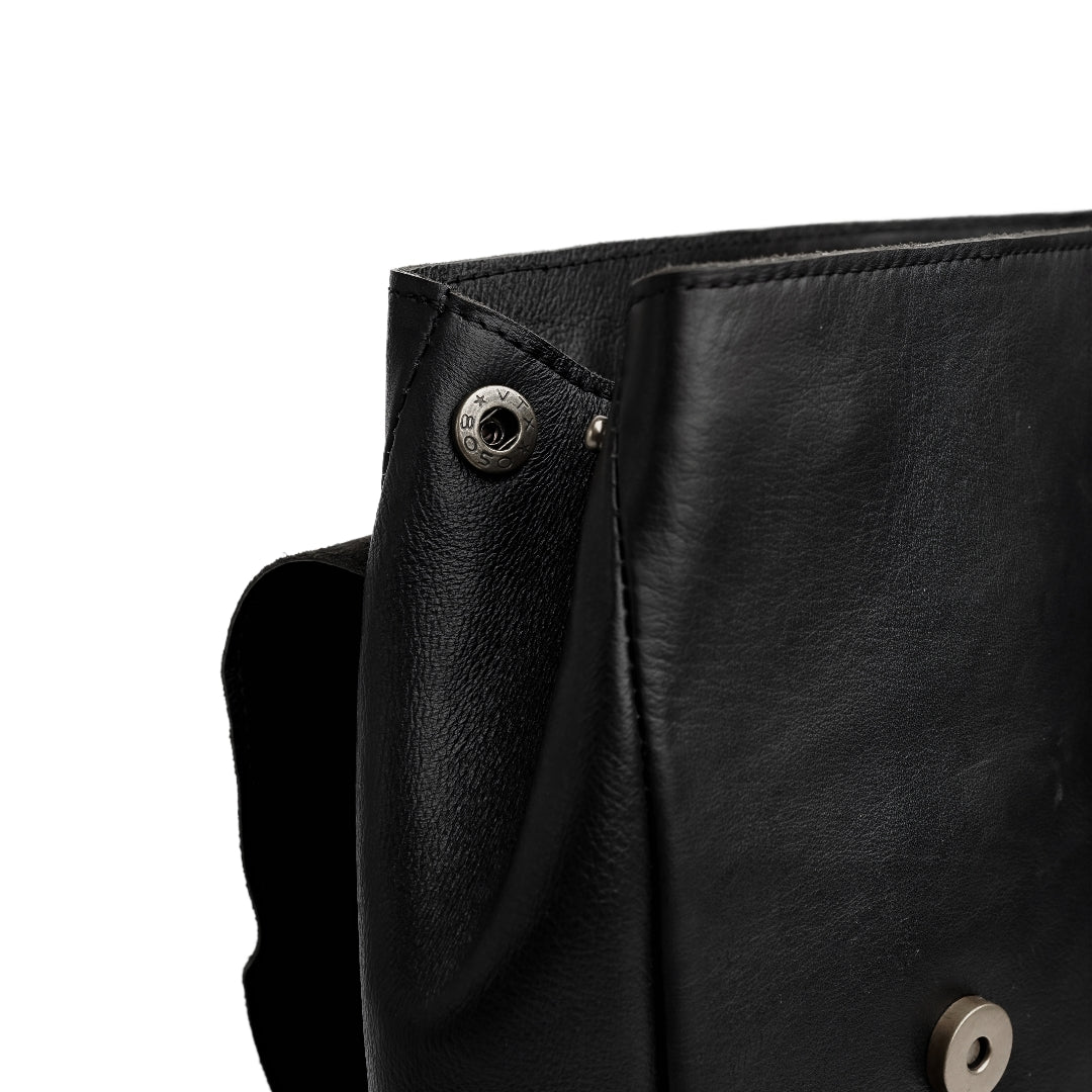 Nomad Vintage Leather Backpack- Black