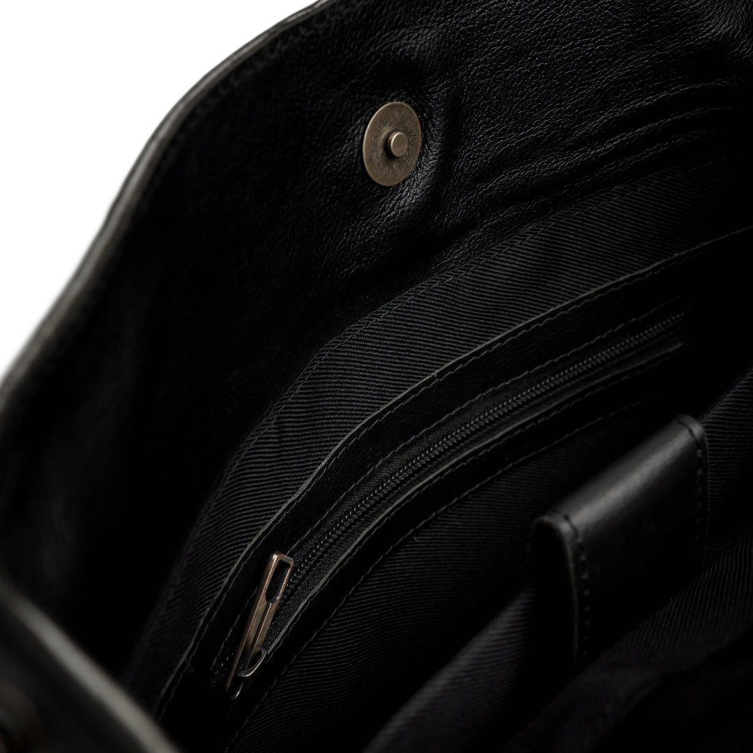 Nomad Vintage Leather Backpack- Black