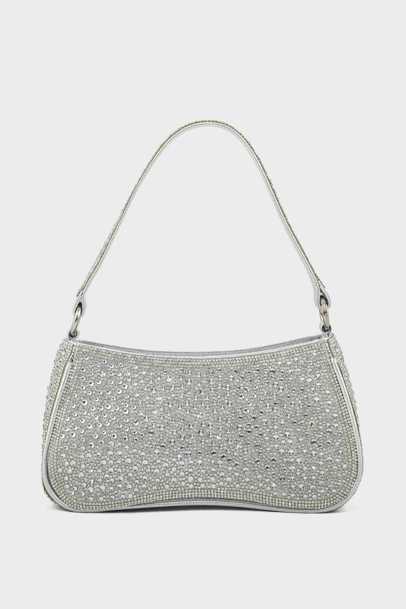Top Handle Hand Bags BH0045-Silver