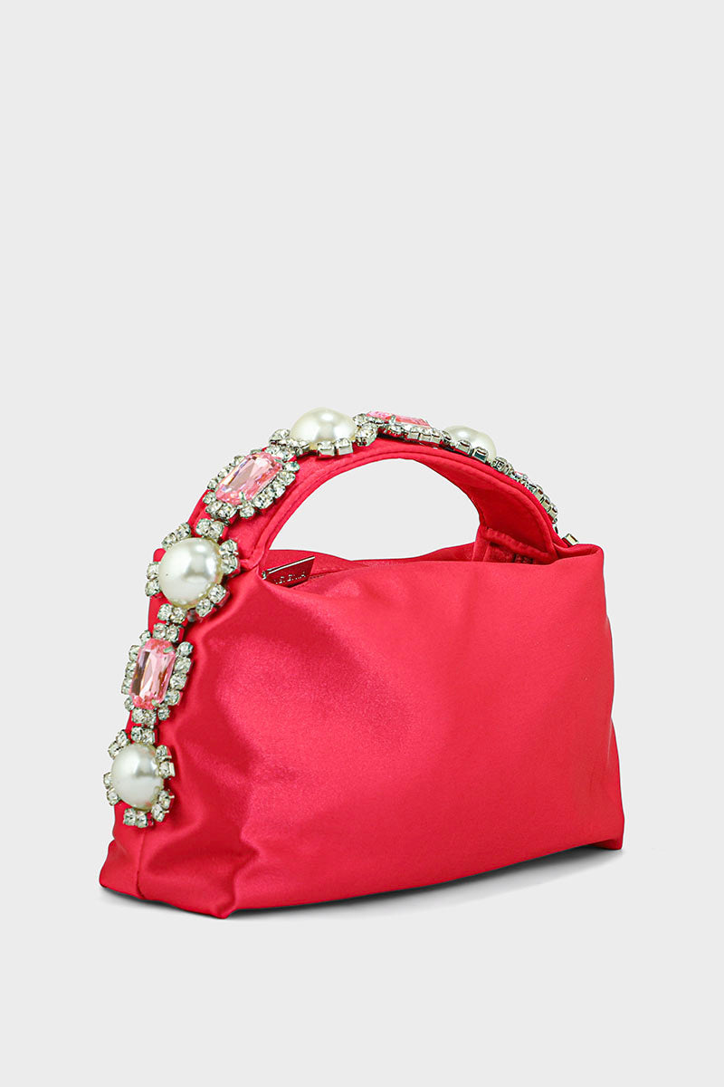Top Handle Hand Bags BH0047-Fuchsia Pink