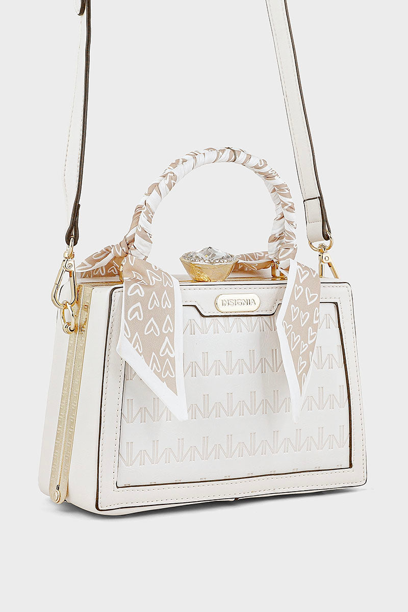 Top Handle Hand Bags BH0057-Ivory