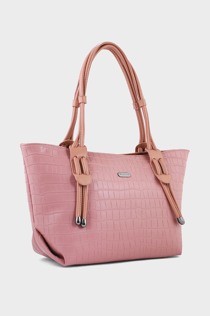 Tote Hand Bags BS2027-Tea Pink