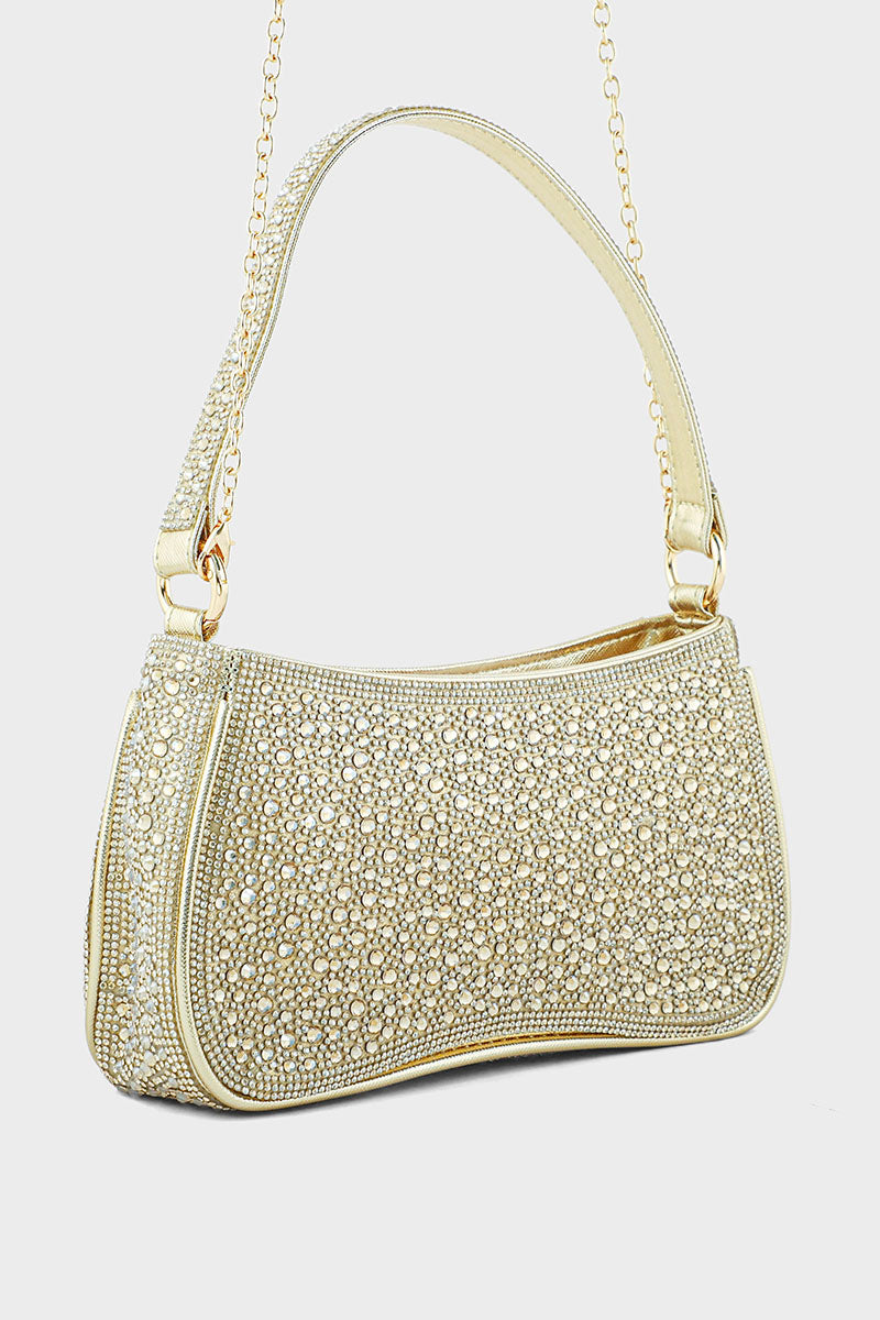 Top Handle Hand Bags BH0045-Lime Gold