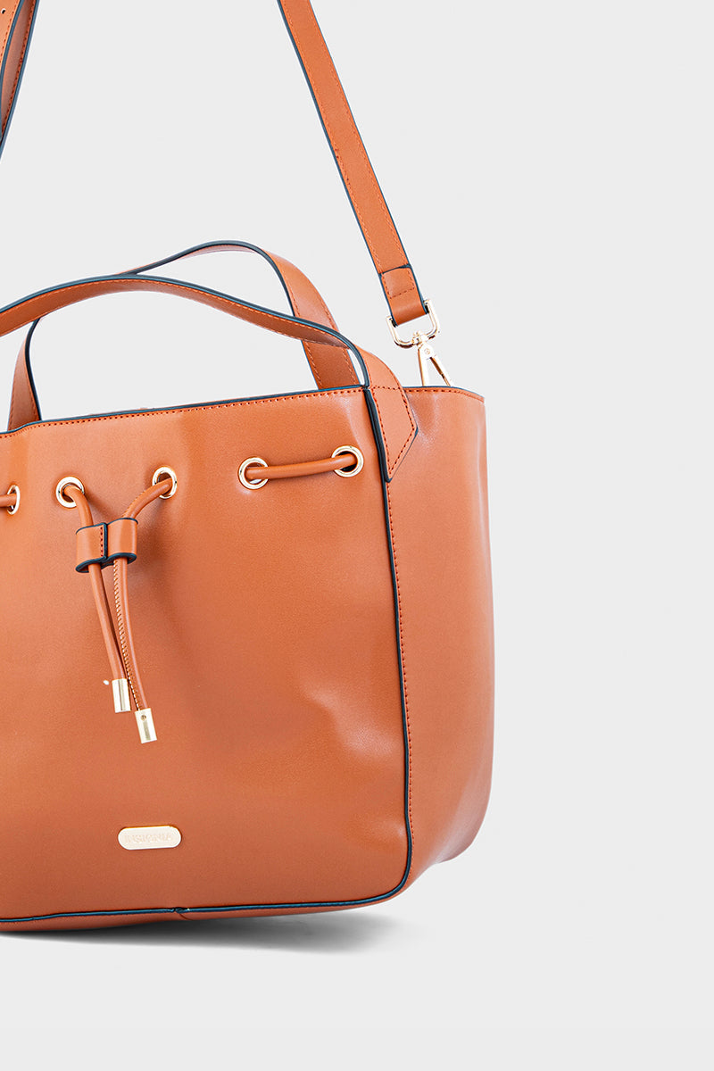 Bucket Hand Bags BS2071-Tan