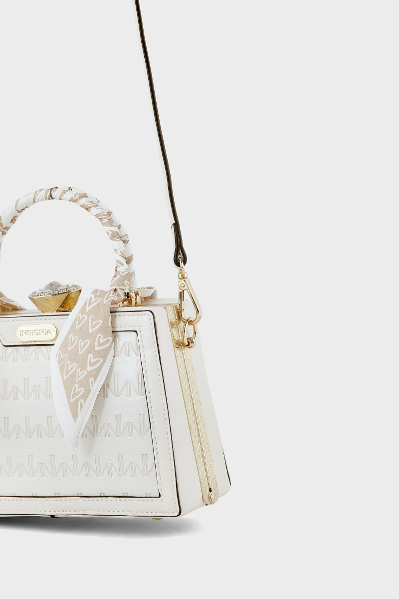 Top Handle Hand Bags BH0057-Ivory