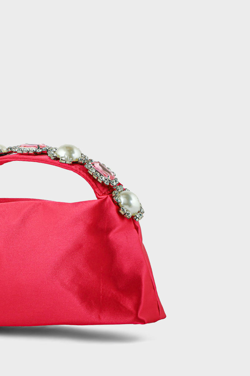 Top Handle Hand Bags BH0047-Fuchsia Pink