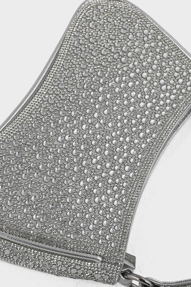 Top Handle Hand Bags BH0045-Silver