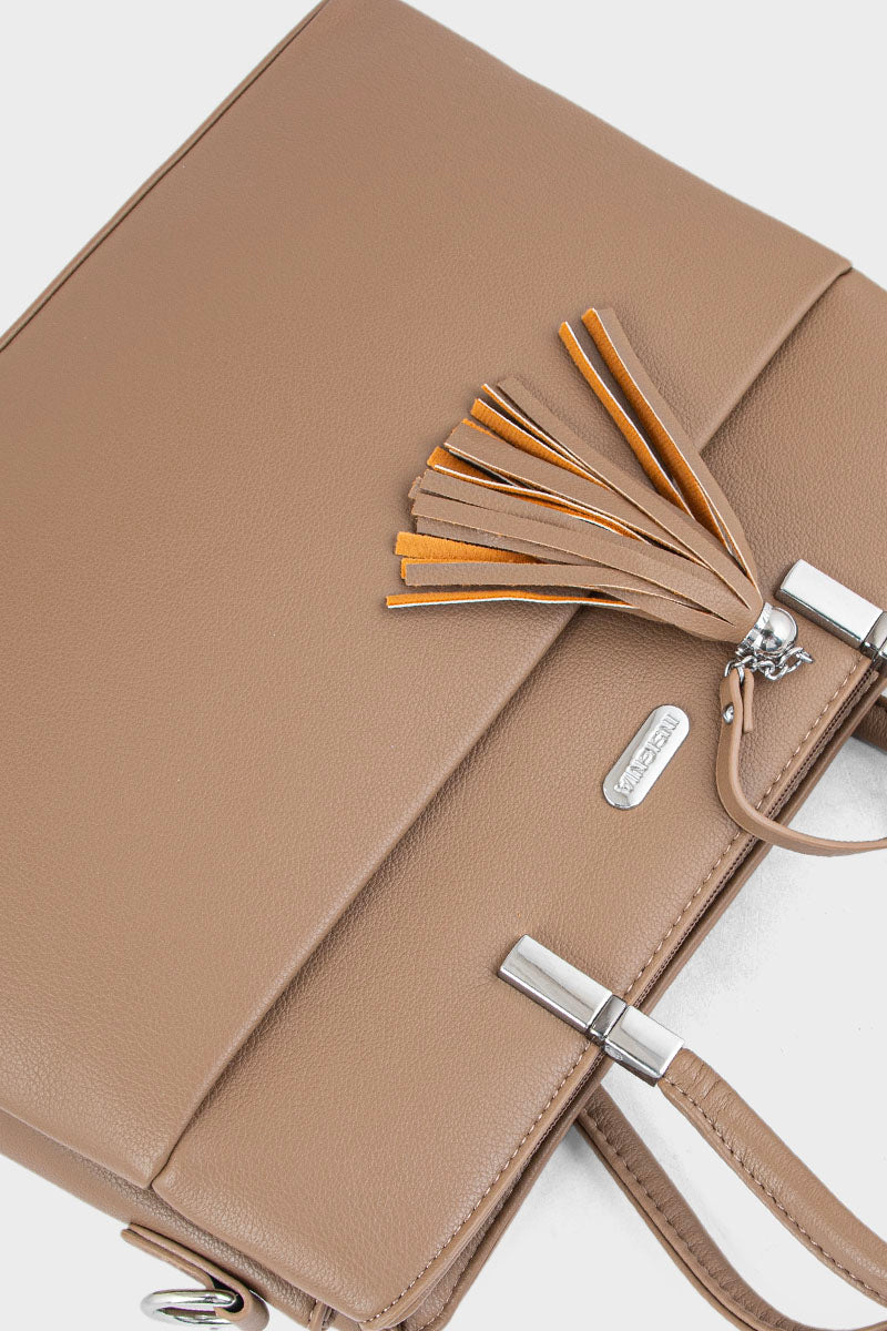 Top Handle Hand Bags BH0107-Dark Beige