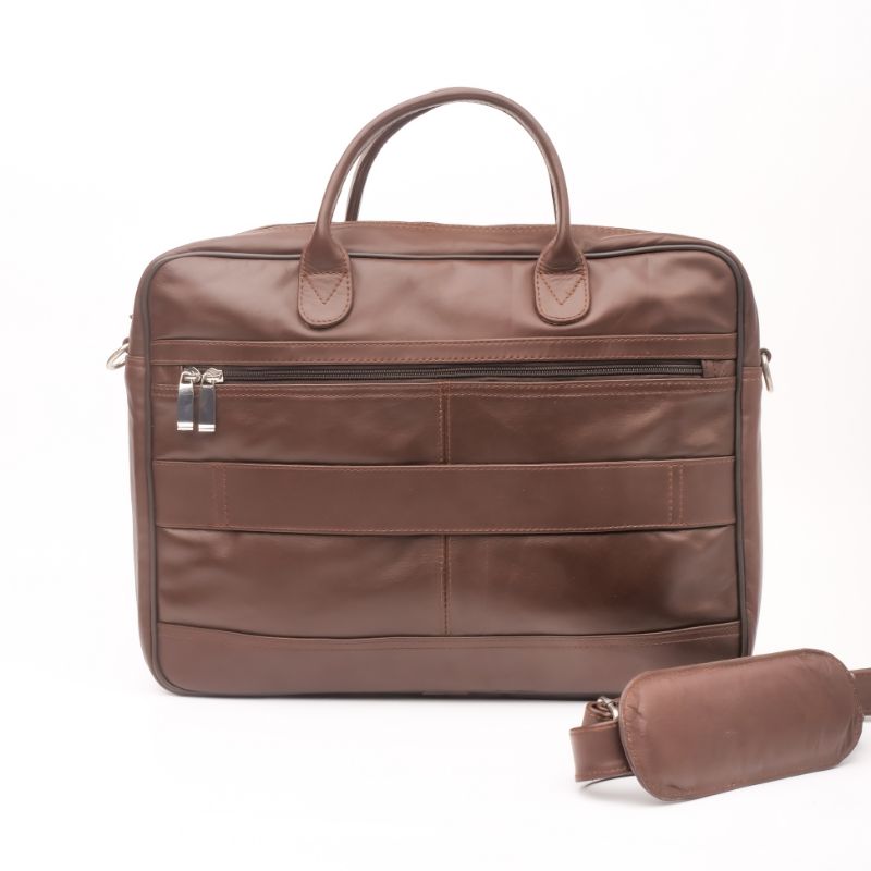 Executive Leather Laptop Bag-Brown