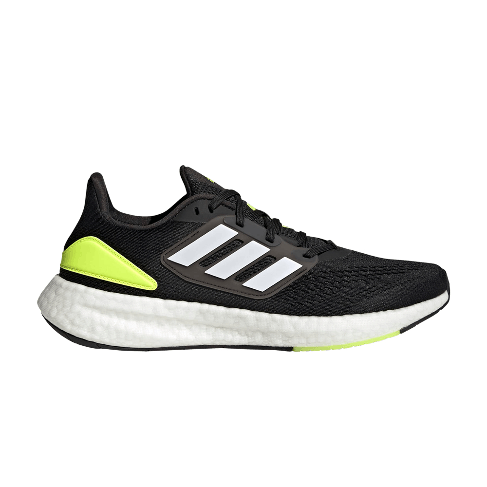 adidas PureBoost 22 White Solar Yellow HQ1449