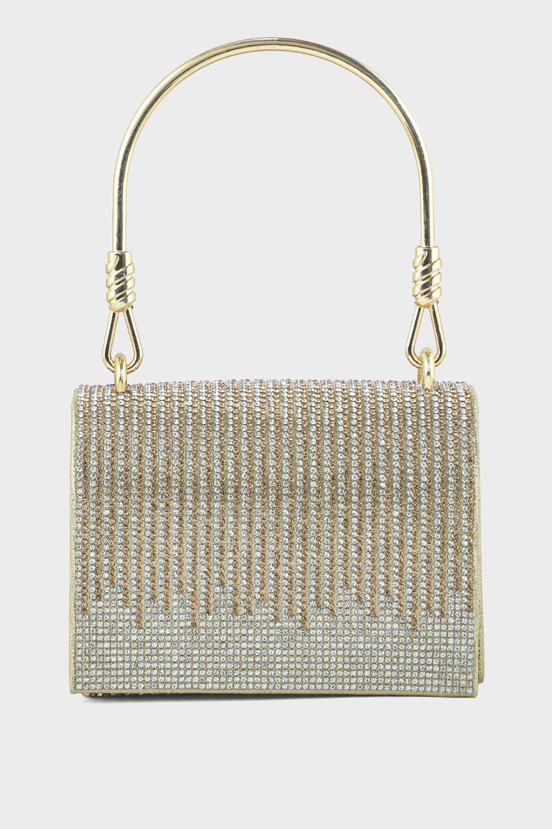 Top Handle Hand Bags BH0044-Golden