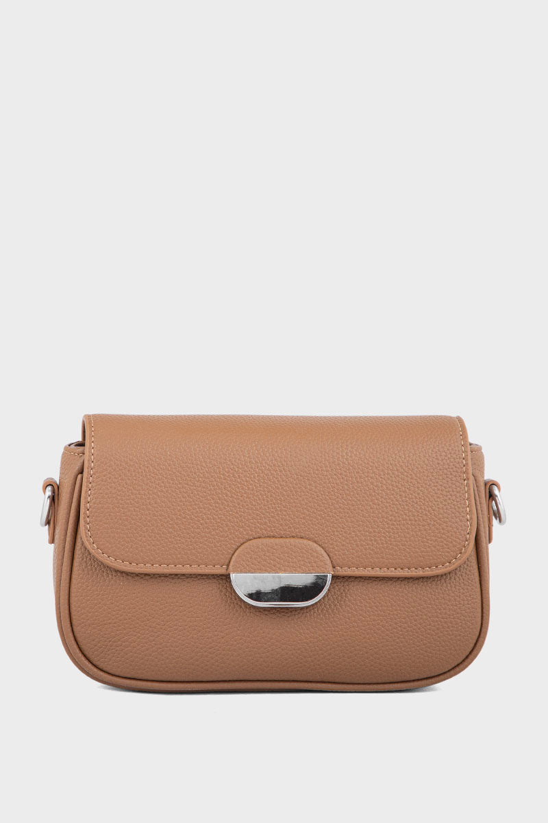 Flap Shoulder Bags BS2107-Brown