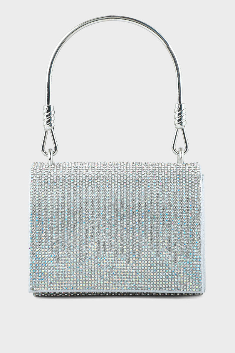 Top Handle Hand Bags BH0044-Silver