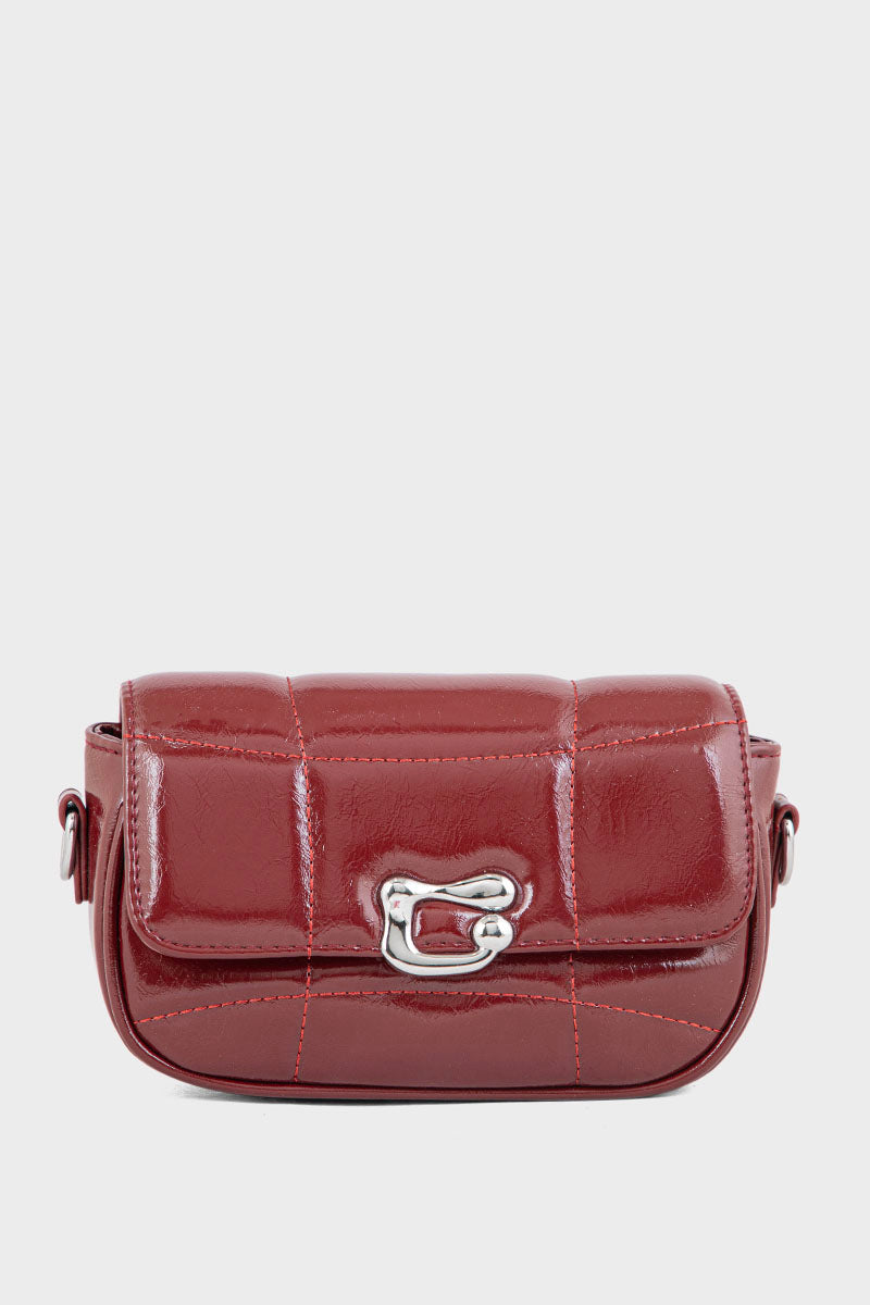 Flap Shoulder Bags BS2115-Maroon