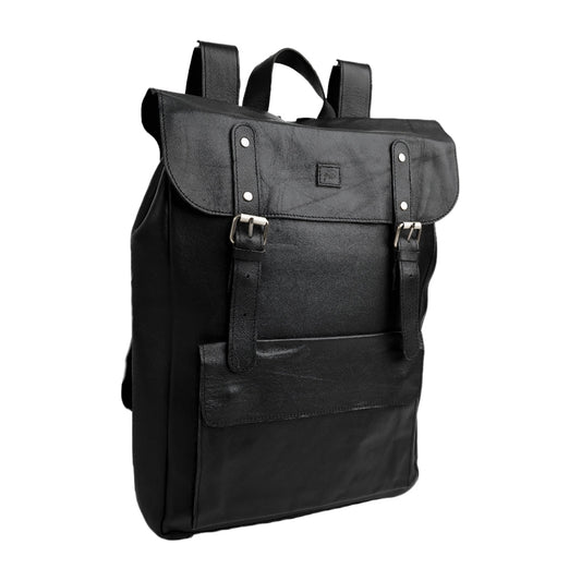 Nomad Vintage Leather Backpack- Black