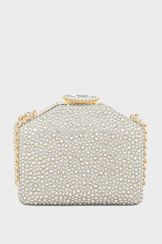 Party Wear Clutch BK4048-Golden