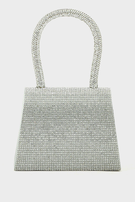 Top Handle Hand Bags BH0043-Silver