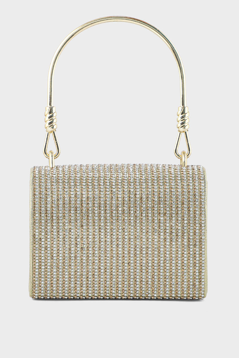 Top Handle Hand Bags BH0044-Golden