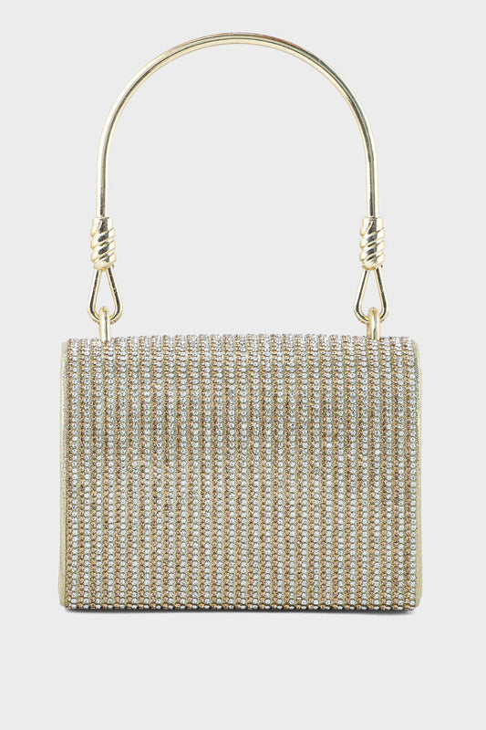 Top Handle Hand Bags BH0044-Golden