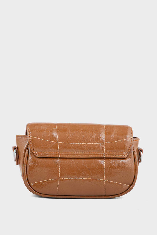 Flap Shoulder Bags BS2115-Brown
