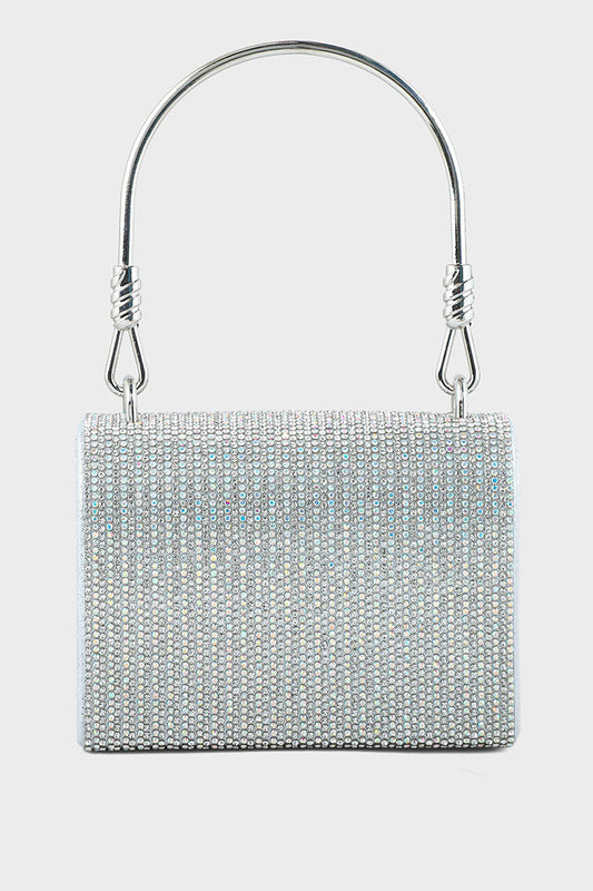 Top Handle Hand Bags BH0044-Silver
