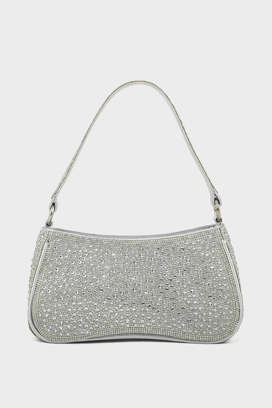 Top Handle Hand Bags BH0045-Silver