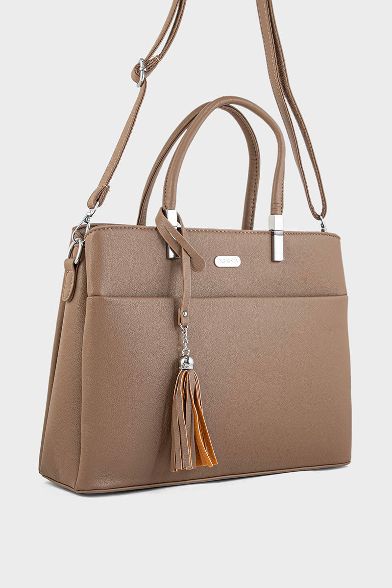 Top Handle Hand Bags BH0107-Dark Beige