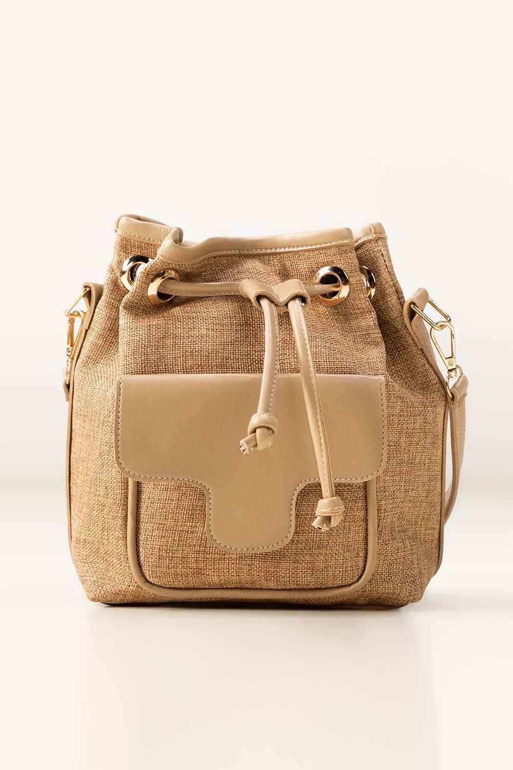 Beige Bucket Bag IWB-BKB24-008