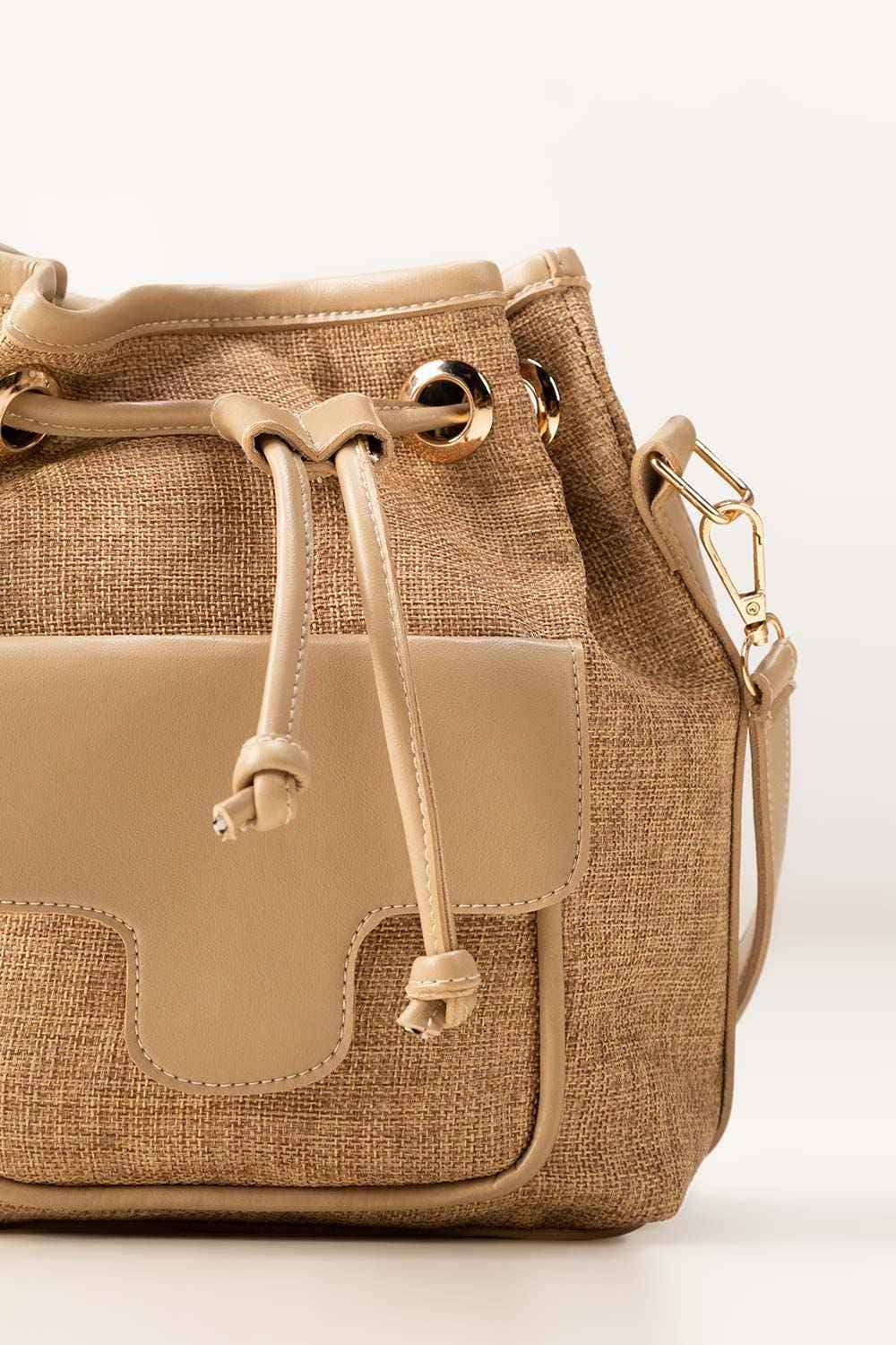 Beige Bucket Bag IWB-BKB24-008