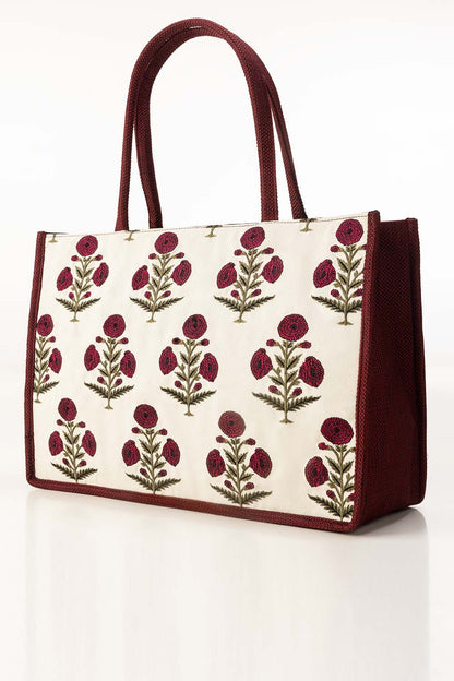 Maroon Tote Bag IBS-TTB25-003