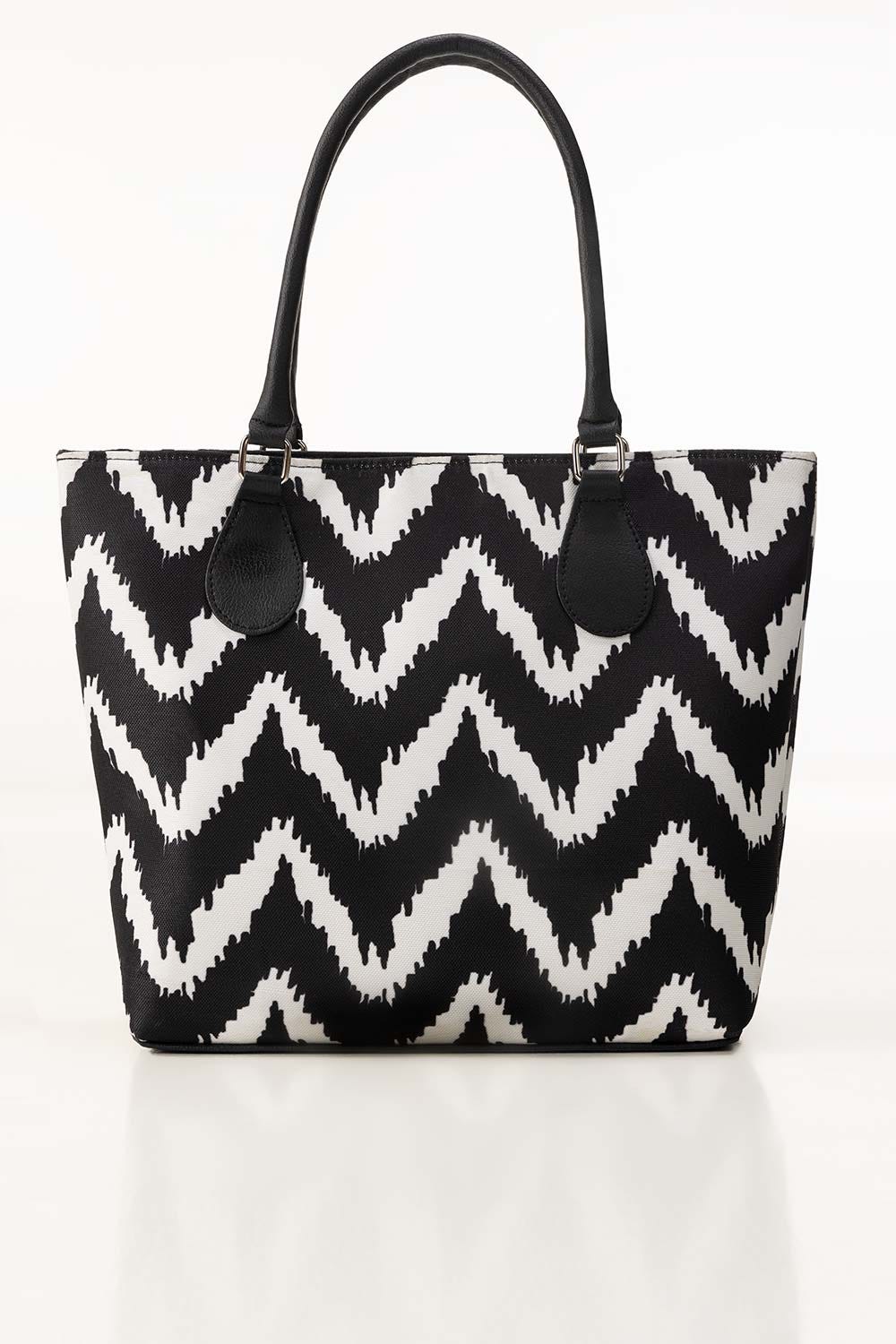 Black White Tote Bag IBS-TTB25-004