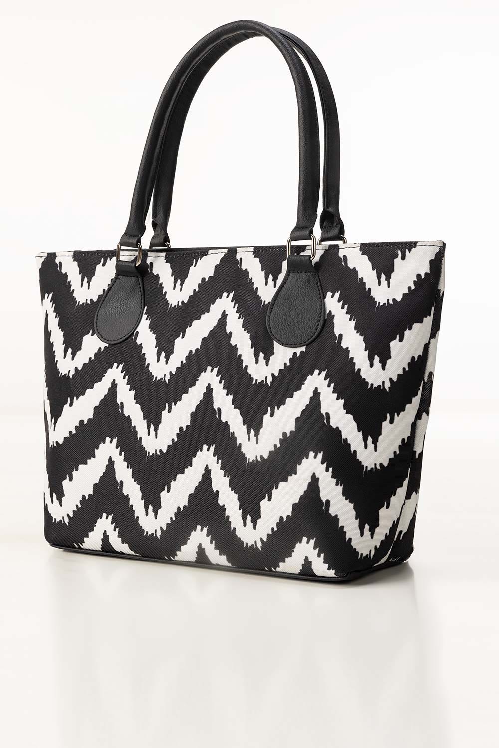 Black White Tote Bag IBS-TTB25-004
