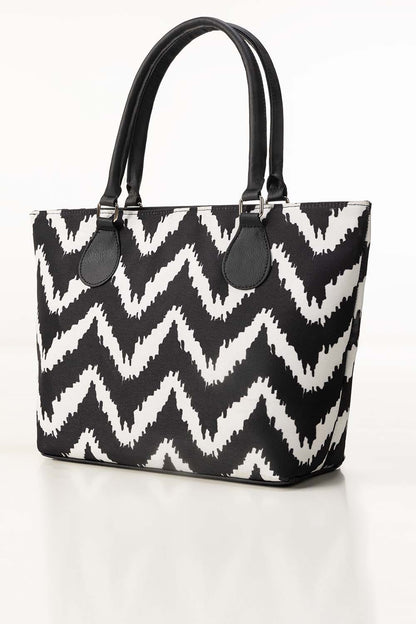 Black White Tote Bag IBS-TTB25-004