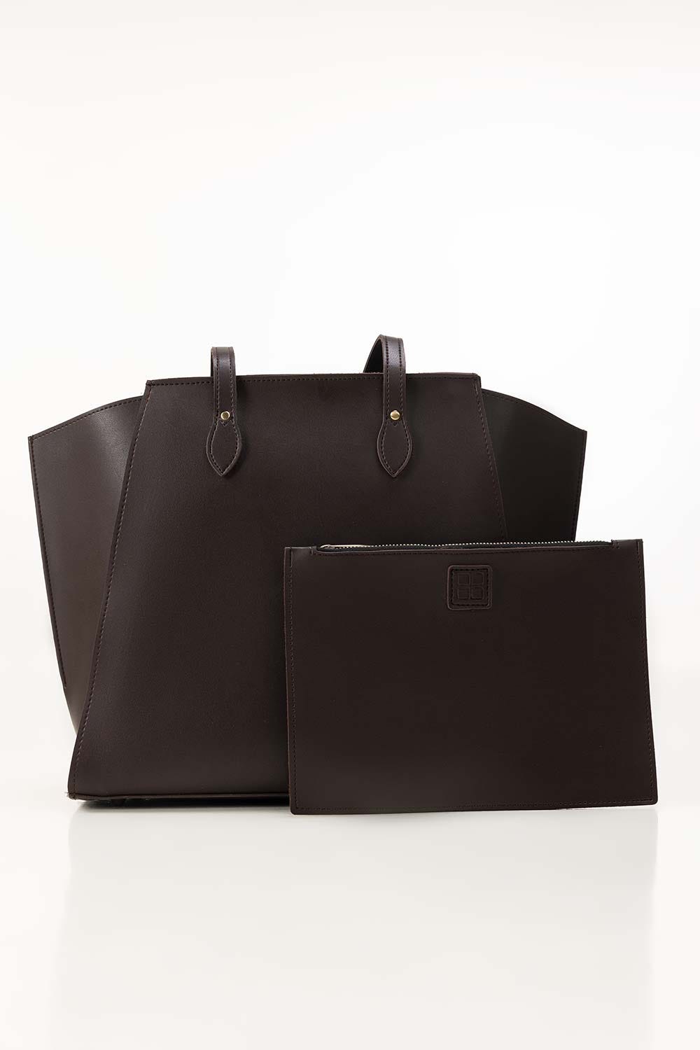 Dark Brown Tote Bag IBS-TTB25-007