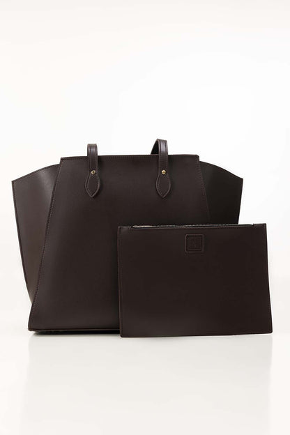 Dark Brown Tote Bag IBS-TTB25-007
