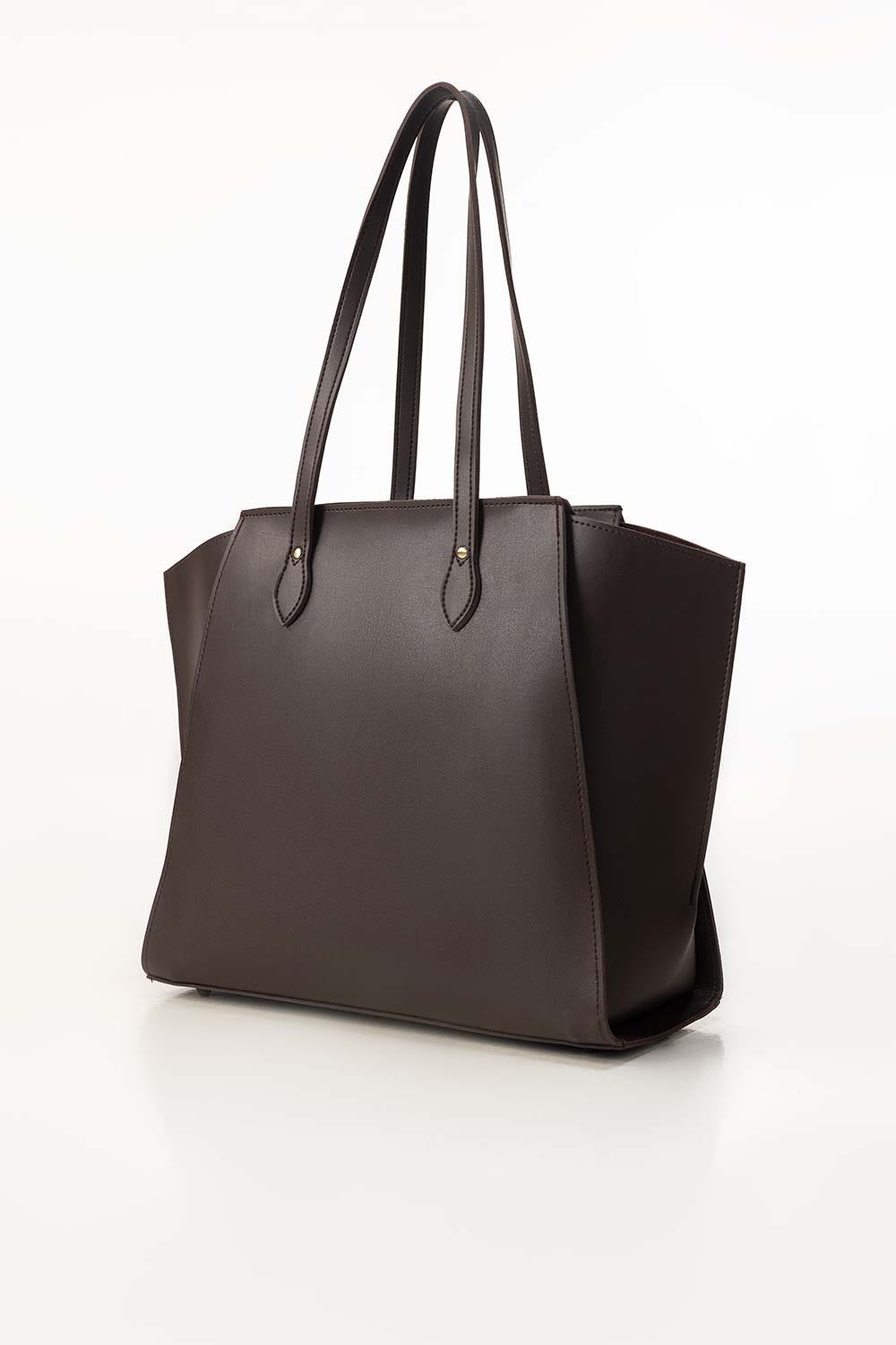 Dark Brown Tote Bag IBS-TTB25-007