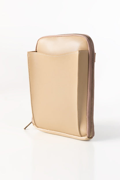 Beige Cross Body WalletIBS-CBW25-003