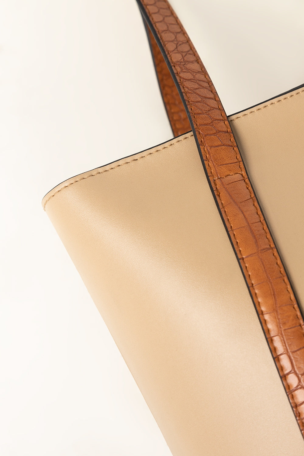 Beige Mustard Tote Bag IBS-TTB25-016