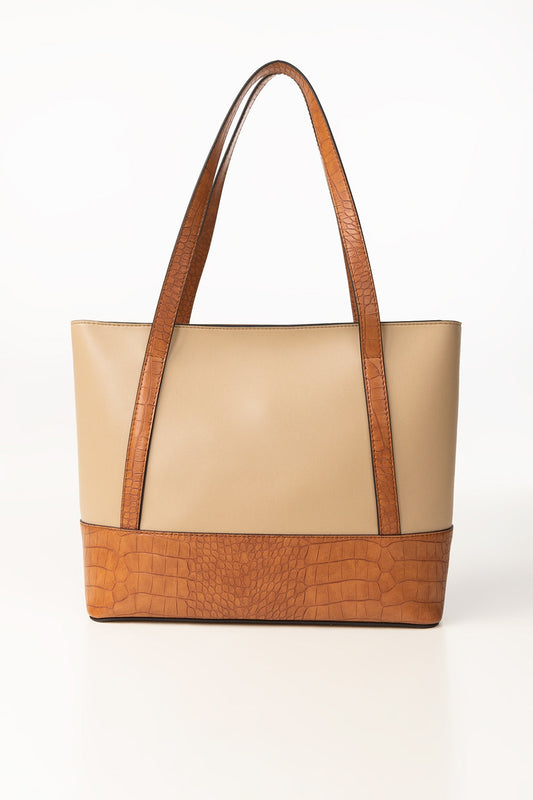 Beige Mustard Tote Bag IBS-TTB25-016