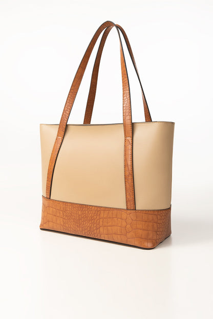 Beige Mustard Tote Bag IBS-TTB25-016