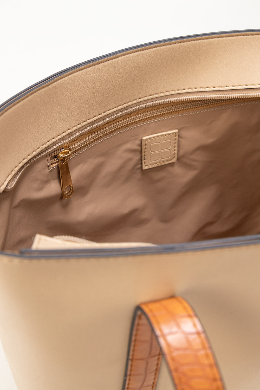 Beige Mustard Tote Bag IBS-TTB25-016