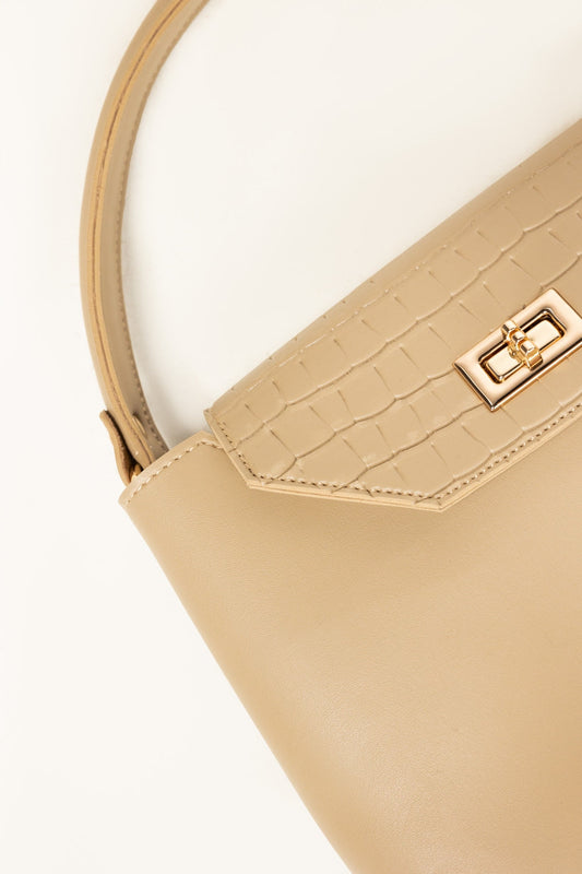 Beige Handbag IBS-HDB25-004
