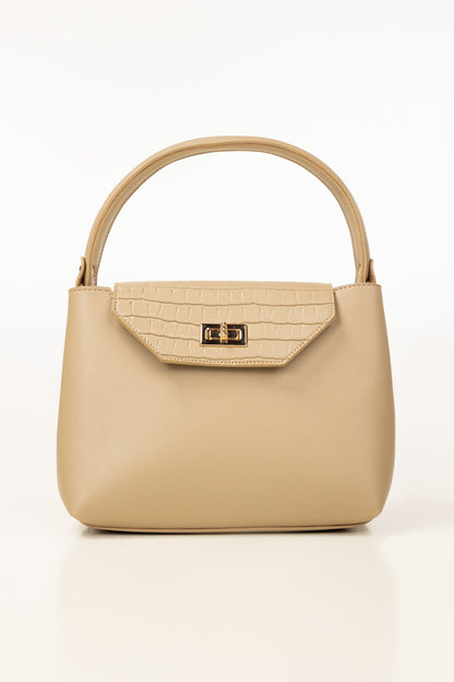 Beige Handbag IBS-HDB25-004
