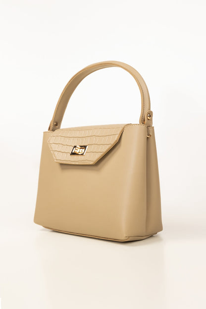 Beige Handbag IBS-HDB25-004