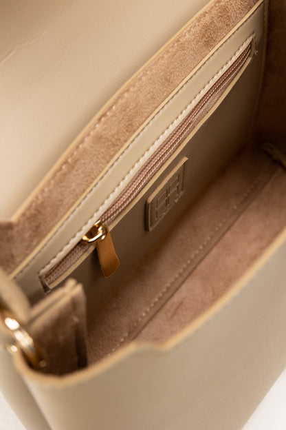 Beige Handbag IBS-HDB25-004